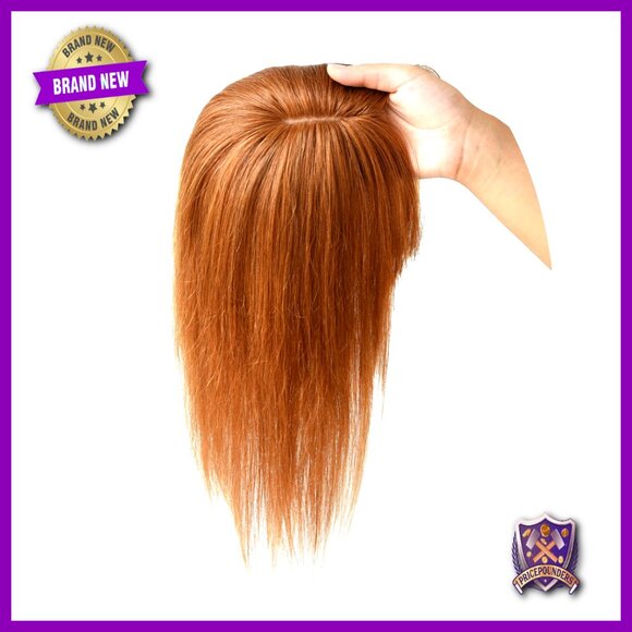 Clip-In Human Hair Topper with Silk Base for Volume, 5.1x5.1 Inches